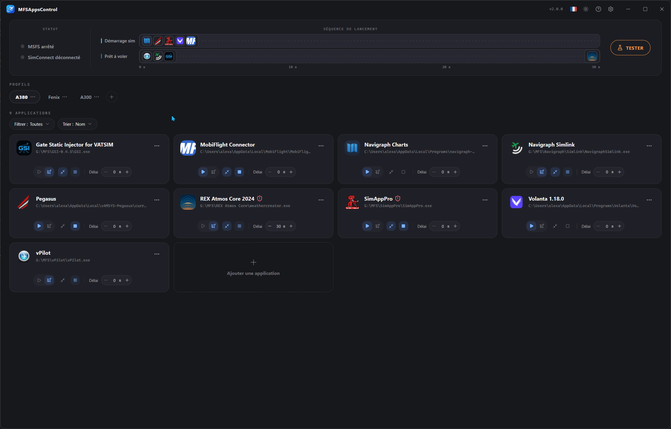 Reordering profiles